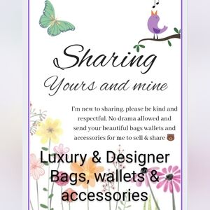 SHARING YOURS Luxury, Designer Bags & accessories! 🐻🩷